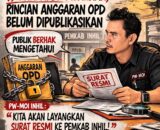 49 Hari Usai APBD Disahkan, Rincian Anggaran OPD di Inhil Belum Dipublikasikan, PW-MOI Akan Surati Pemkab