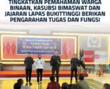 TINGKATKAN PEMAHAMAN WARGA BINAAN, KASUBSI BIMASWAT DAN JAJARAN LAPAS BUKITTINGGI BERIKAN PENGARAHAN TUGAS DAN FUNGSI