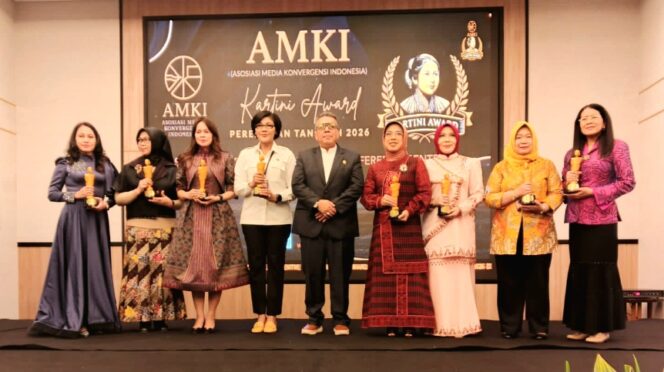 
					Penganugerahan AMKI Kartini Award 2026 di Grand Cendana Aston Kartika Grogol Hotel & Conference Center, Jakarta. (Dok. AMKI)