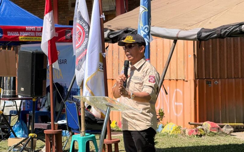 Bupati Toba Sumatera Utara Effendi Sintong P. Napitupulu Hadiri Penutupan  Kegiatan Penutupan Pelatihan Dasar Tagana Indonesia Unsur Rajawali
