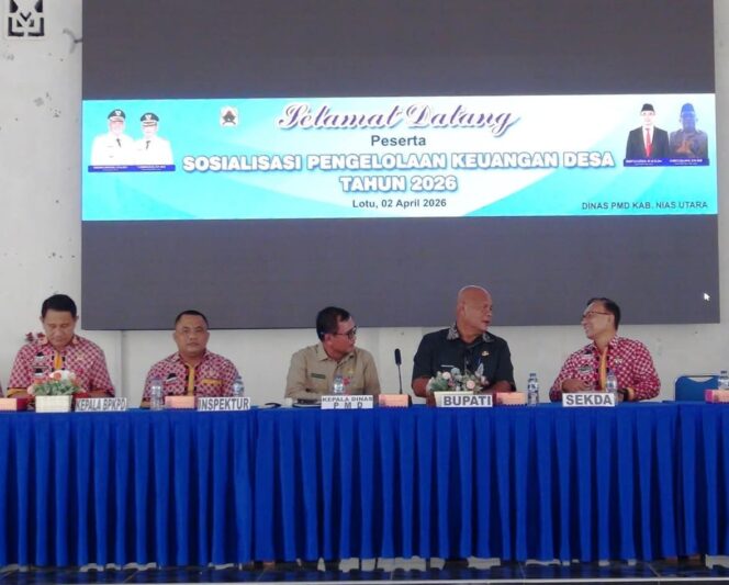 
					Pemkab.Nias Utara Gelar Sosialisasi Pengelolaan Keuangan Desa Tahun 2026