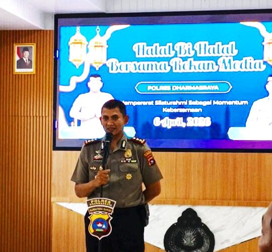 Halal Bihalal Bareng Media, Kapolres Dharmasraya Perkuat Sinergi Demi Pelayanan Maksimal ke Masyarakat