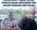 Lapas Bukittinggi Gelar Donor Darah Bersama PMI dalam Rangka HBP ke-62