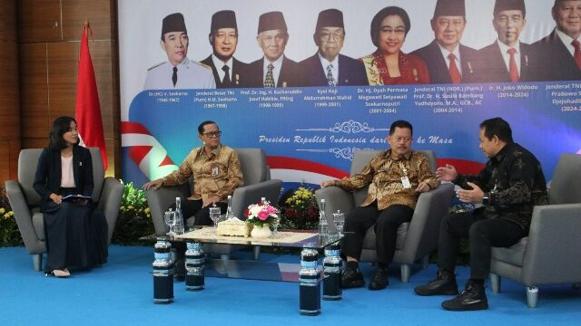 Talkshow bertajuk “Kepemimpinan Berintegritas: Antara Godaan Kekuasaan dan Amanah Rakyat” di gedung F BPSDM Kemendagri. (Dok. Istimewa)