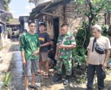 Sukseskan Solo Berseri, Babinsa Serengan Kerja Bakti Bersihan Lingkungan