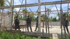 Pembangunan Koperasi Desa/Kelurahan Merah Putih oleh Kodim 0314/Inhil. (Dok. Istimewa)
