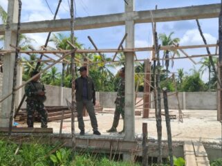 Pembangunan Koperasi Desa/Kelurahan Merah Putih oleh Kodim 0314/Inhil. (Dok. Istimewa)