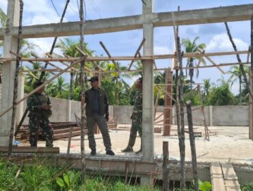 Pembangunan Koperasi Desa/Kelurahan Merah Putih oleh Kodim 0314/Inhil. (Dok. Istimewa)