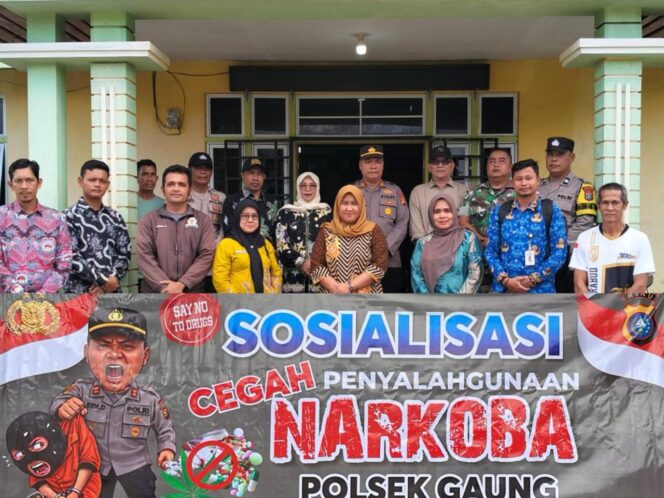 
					Polsek Gaung Gelar Sosialisasi Bahaya Narkoba dalam Operasi Antik di Desa Simpang Gaung