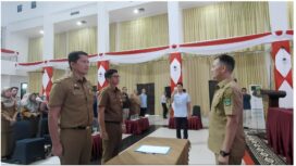 Sertijab Sekda Padang Pariaman, Rudy Repenaldi Rilis ke Hendra Aswara Sebagai PLH Sekda, Berlangsung, Khidmat dan Penuh Rasa Haru