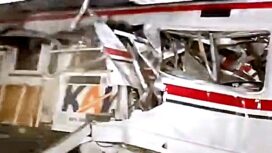 Kondisi kereta yang mengalami insiden kecelakaan. (Dok. Istimewa)