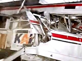 Kondisi kereta yang mengalami insiden kecelakaan. (Dok. Istimewa)