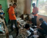 Polres Tapanuli Tengah Lakukan Olah TKP Kebakaran di Kantor Kelurahan Tapian Nauli II