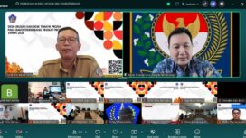 Analis Kebijakan Ahli Madya Direktorat Perencanaan, Evaluasi dan Informasi Pembangunan Daerah, Rendy Jaya Laksamana (kanan). Dok. Bina Bangda 
