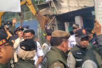 Situasi penggusuran di Jakarta Pusat. (Dok. Istimewa)