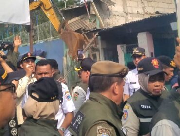 Situasi penggusuran di Jakarta Pusat. (Dok. Istimewa