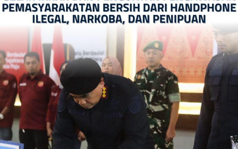 LAPAS KELAS IIA BUKITTINGGI GELAR IKRAR DAN PENGUATAN PENGAWASAN PEMASYARAKATAN BERSIH DARI HANDPHONE ILEGAL, NARKOBA, DAN PENIPUAN