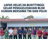 LAPAS KELAS IIA BUKITTINGGI GELAR PENGGELEDAHAN BLOK HUNIAN BERSAMA TNI DAN POLRI