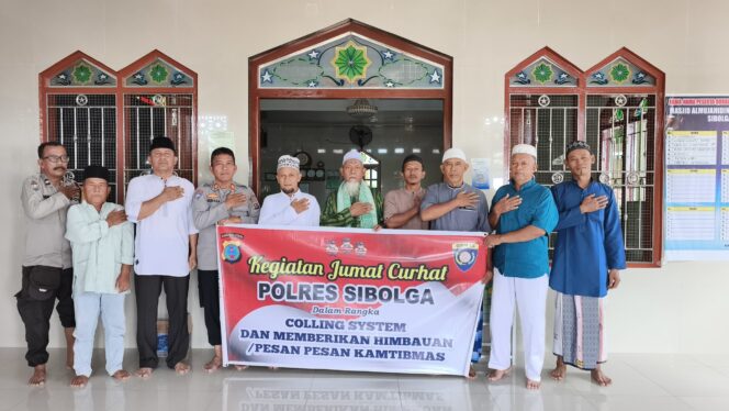 
					Polres Sibolga Gelar Jumat Curhat di Masjid Al Mujahidin, Serap Aspirasi dan Sampaikan Pesan Kamtibmas
