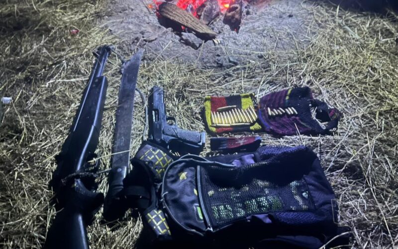 Tim Patroli Pengintaian Koops TNI Habema Berhasil Mengamankan Senjata Api Campuran di Distrik Wame