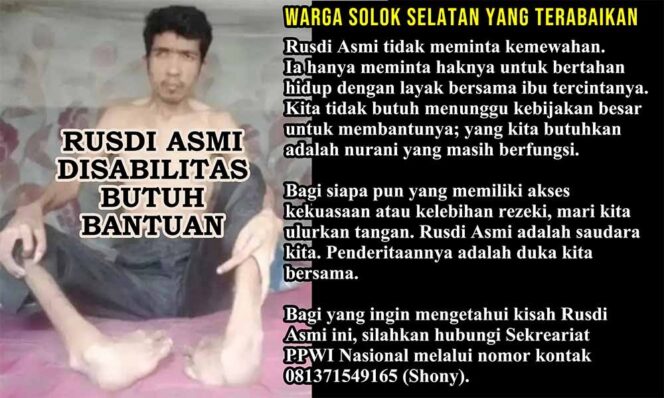 
					Mengetuk Pintu Langit: Kisah Rusdi Asmi, Pemuda Disabilitas yang Berjuang di Tengah Senyapnya Kepedulian