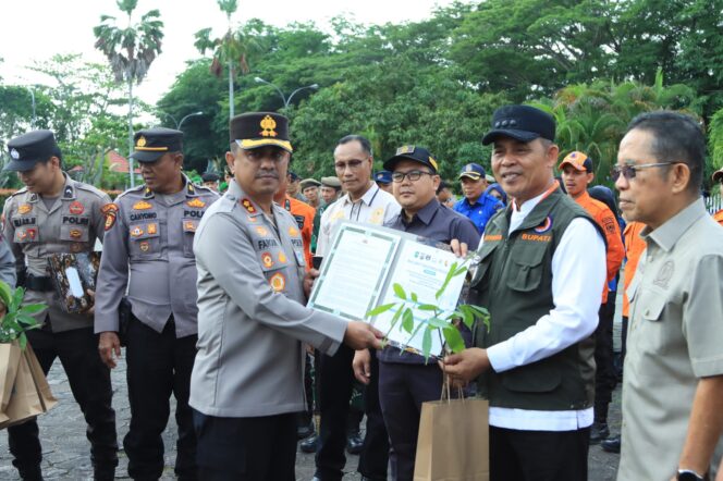 
					Pemkab Inhil Gelar Apel Siaga Karhutla 2026, Kapolres Inhil Sosialisasikan Green Policing dan Sebar Maklumat Larangan Membakar Lahan
