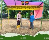 Dukung Ketahanan Pangan , Polsek Tembilahan Hulu Cek Kesiapan Lahan Jagung di Desa Sialang Panjang