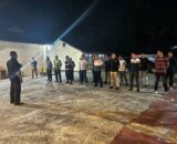 Kapolsek Sungai Rumbai Pimpin KRYD Malam Hari, Tujuh Sepeda Motor Tanpa Plat Nomor Diamankan