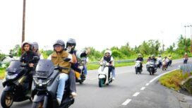Bupati JKA Jemput Aspirasi Tembus Nagari Terluar Tanpa Sekat dengan Menaiki Sepeda Motor,(Foto;Dok Istimewa)