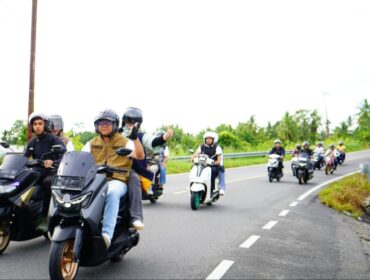 Bupati JKA Jemput Aspirasi Tembus Nagari Terluar Tanpa Sekat dengan Menaiki Sepeda Motor,(Foto;Dok Istimewa)