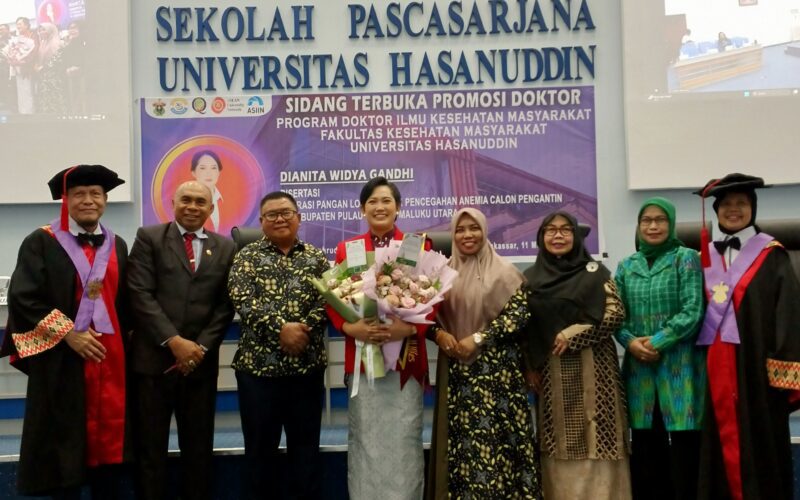 Penobatan Gelar Doktor Dianita Widya Gandhi Di Hadiri Wakil Bupati Pulau Taliabu La Ode Yasir Mendapat Pujian Luar Biasa Dari Pihak Rektor Unhas Makasar