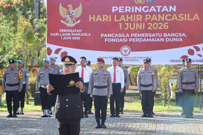 
					Peringati Hari Lahir Pancasila 2026, Polres Tapanuli Tengah Gelar Upacara Bendera