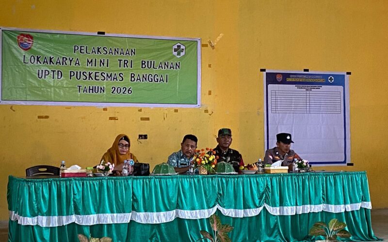 Polsek Banggai Hadiri Lokakarya Mini Lintas Sektor Guna Tingkatkan Derajat Kesehatan Masyarakat