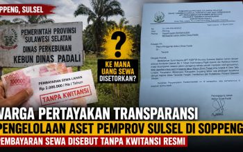 Warga Pertayakan Transparansi Pengelolaan Aset Pemprov Sulsel di Soppeng, Pembayaran Sewa disebut Tanpa Kwitansi Resmi