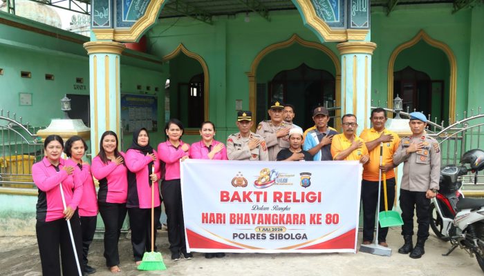 Polres Sibolga Gelar Bakti Religi Sambut HUT Bhayangkara Ke-80