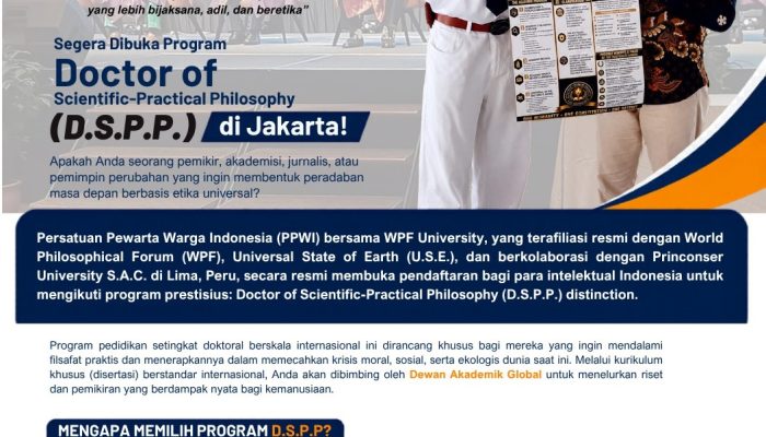 Raih Gelar Doktor Internasional Anda, Program D.S.P.P. Resmi Dibuka di Jakarta!