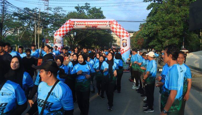 Fun Run Road to Riau Bhayangkara Run 2026 Meriah, Polres Inhil Gaungkan Semangat “Polri untuk Masyarakat”