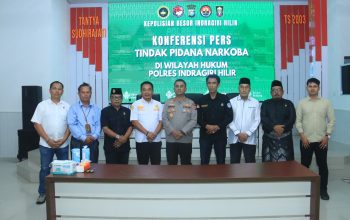 Polres Indragiri Hilir Gelar Konferensi Pers dan Musnahkan Barang Bukti Narkotika