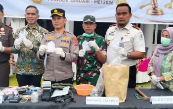 Kejari Dharmasraya Musnahkan Barang Bukti 47 Perkara, Kasus Narkotika Jadi yang Paling Mendominasi