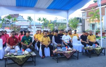 Polres Indragiri Hilir Gelar Pekan Olahraga Polri dan Salurkan 200 Paket Bansos Sambut Hari Bhayangkara ke-80