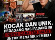 Kocak dan Unik! Pedagang Nasi Padang di Tembilahan Ini Viral karena Menari Sambil Mengantar Hidangan