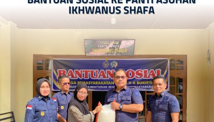 Menebar Kepedulian, Menguatkan Kebersamaan, Lapas Kelas IIA Bukittinggi Salurkan Bantuan Sosial ke Panti Asuhan Ikhwanus Shafa