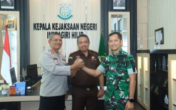Kapolres Indragiri Hilir Perkuat Sinergitas TNI, Polri, dan Kejaksaan Melalui Silaturahmi
