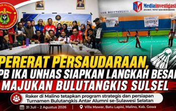 Pererat Persaudaraan, PB IKA Unhas Siapkan Langkah Besar Majukan Bulutangkis Sulsel