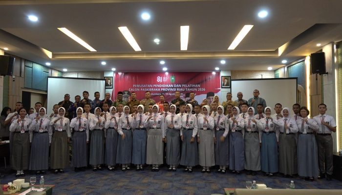 Kaban Kesbangpol Inhil Zailani,S.Sos Hadiri Pembukaan Pusdiklat 36 Calon Paskibraka Riau 2026