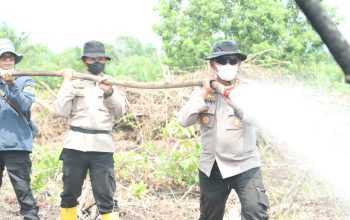 Hot spot di Kempas, Lahan Gambut 10 Hektare Berhasil Dikendalikan