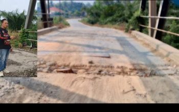 Jembatan didesa gedung rejo belitang perlu diperhatikan pihak terkait, Selalu waspada bila ingin melintas