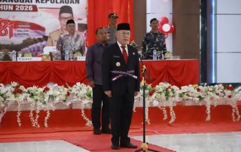 Bupati Rusli Moidady Kukuhkan Paskibraka Pengibar Bendera Pusaka Merah Putih Pada HUT RI Ke 81 Tahun 2026 Banggai Kepulauan