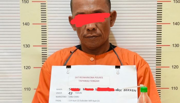 Polres Tapanuli Tengah Ringkus Pengedar Sabu di Sarudik, Sejumlah Barang Bukti Diamankan