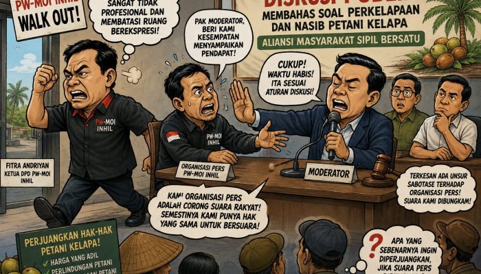 PW MOI Inhil Soroti Sikap Moderator dalam Diskusi Publik soal Petani Kelapa